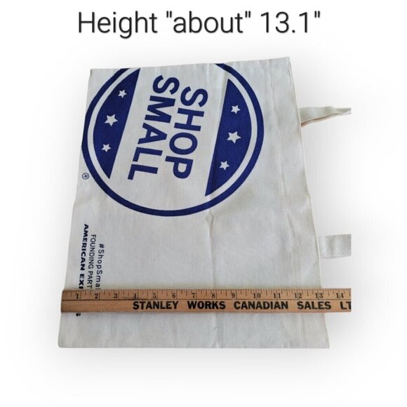 Opening Ceremony Shop Small White/Blue Cloth Tote Bag RARE - Picture 4 of 5